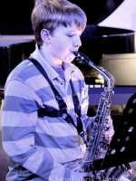 Felix am Saxophon